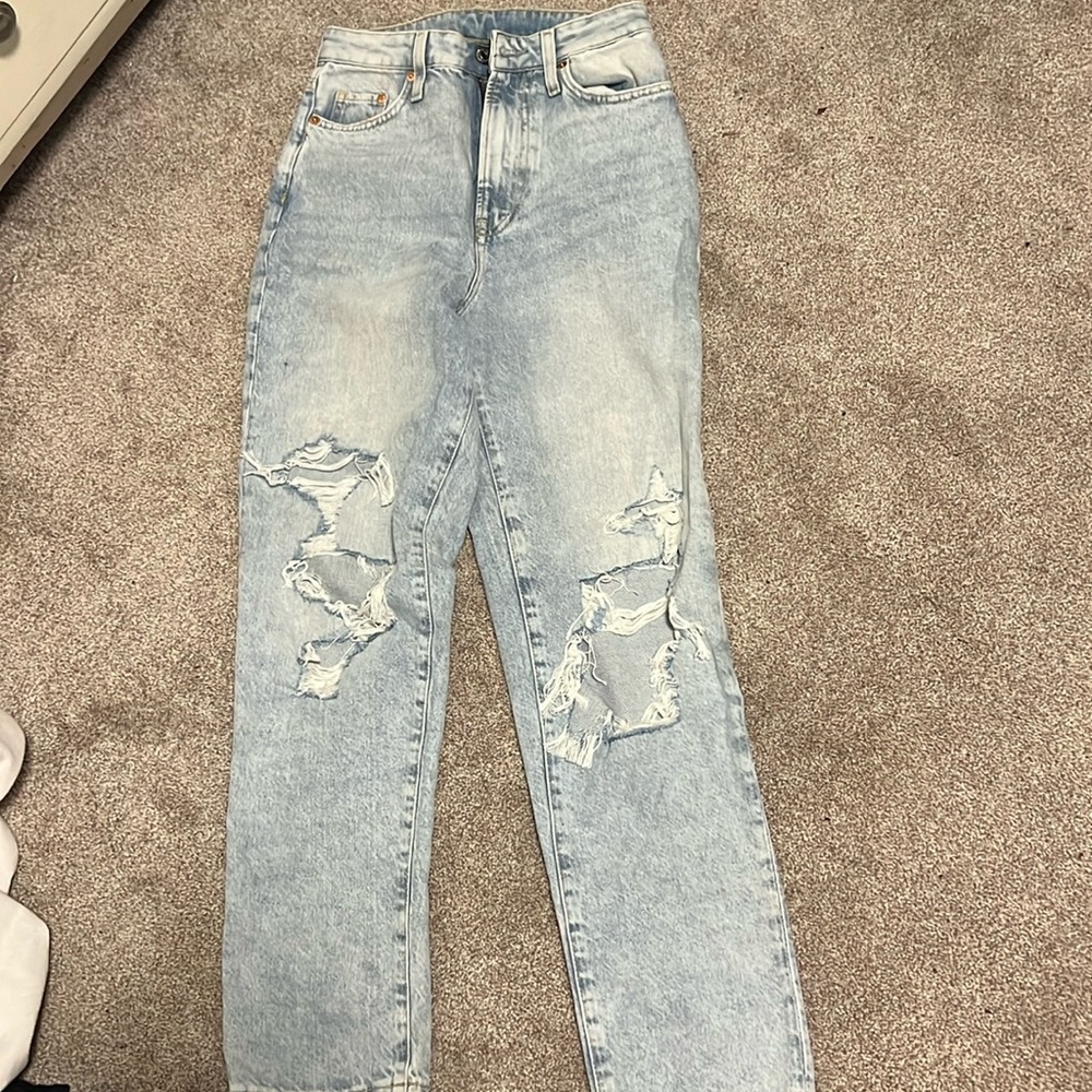 h&m blue mom jeans